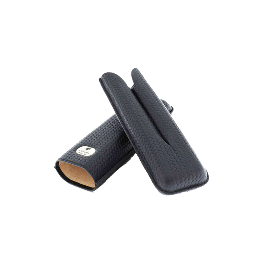 Zigarrenetui aus Leder mit Webmuster COHIBA